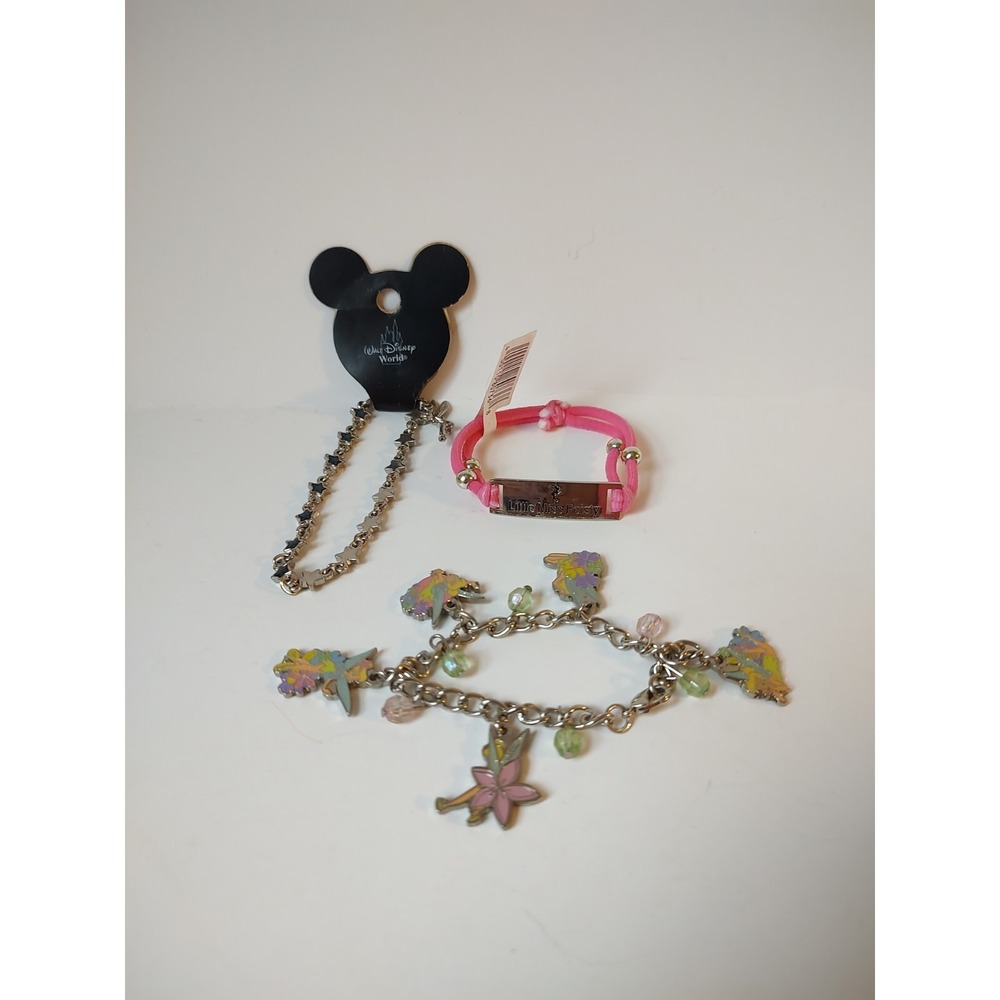 Vintage Disney‎ Parks jewelry lot Tinker Bell New old stock bracelet earrings